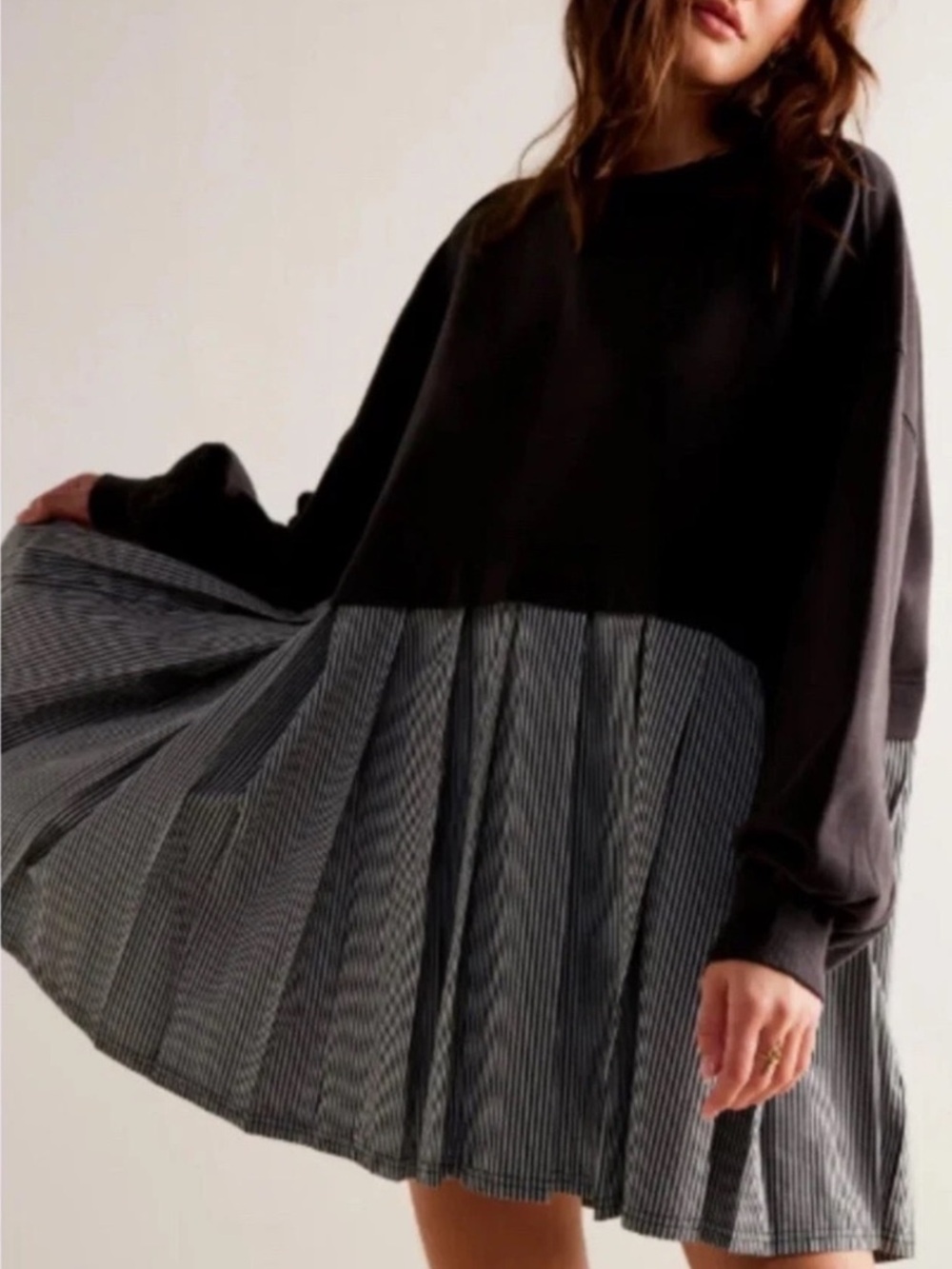 NWT Free People Eleanor Oversized Sweatshirt Dress Size M